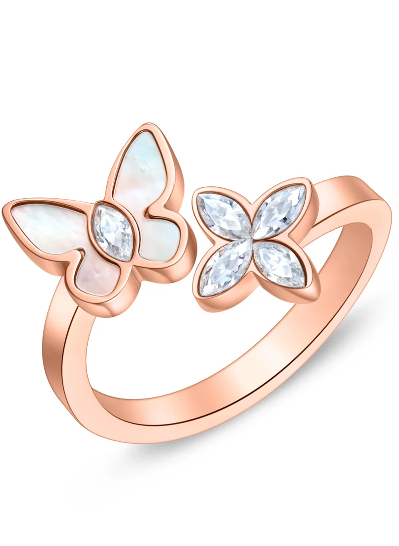 شيروتي 1881 Mariposa.2 Rosegold Ring for Women