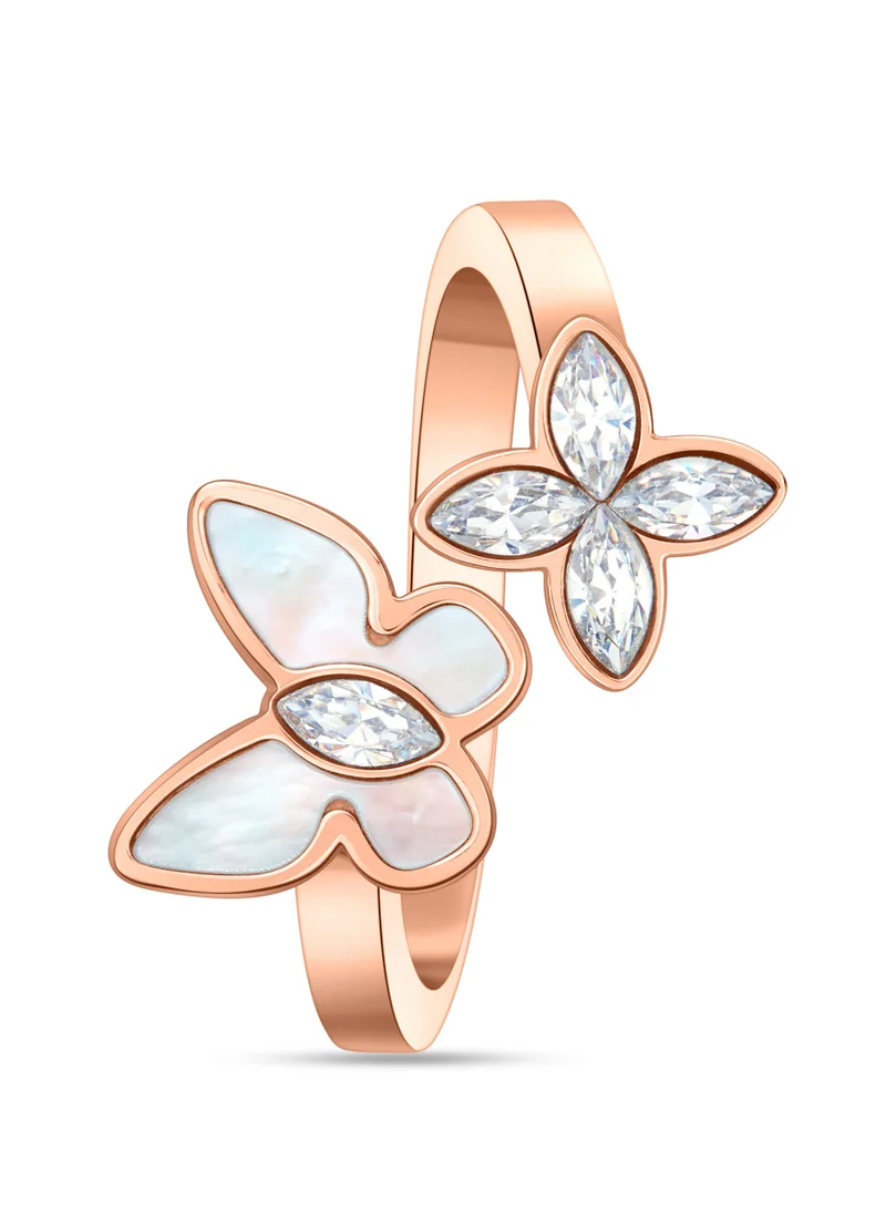 CERRUTI 1881 Mariposa.2 Rosegold Ring for Women