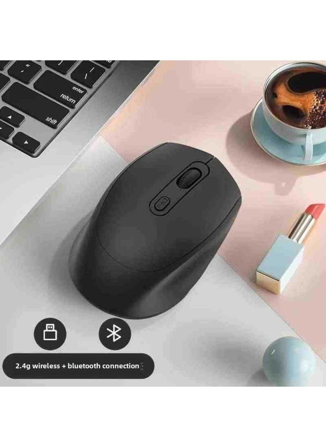 Rechargeable Girls Silent Dual-mode For Xiaomi Laptop Silent Office Universal Wireless Bluetooth Mouse-Specification:[white Snow] 2.4g Wireless Version★Charging Mute - Image 4