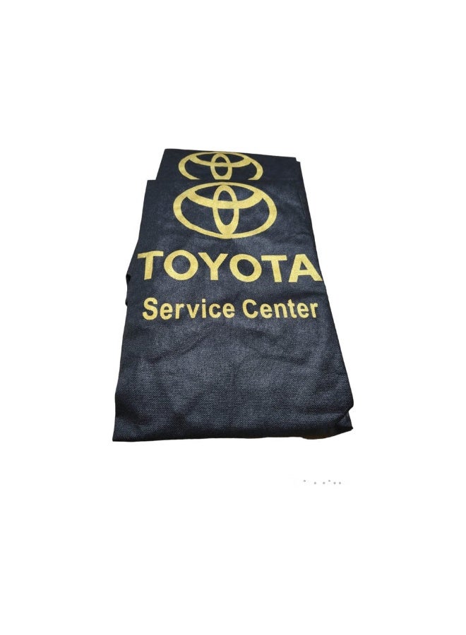 Toyota black fabric seat covers for the two front seats driver and passenger - Image 1