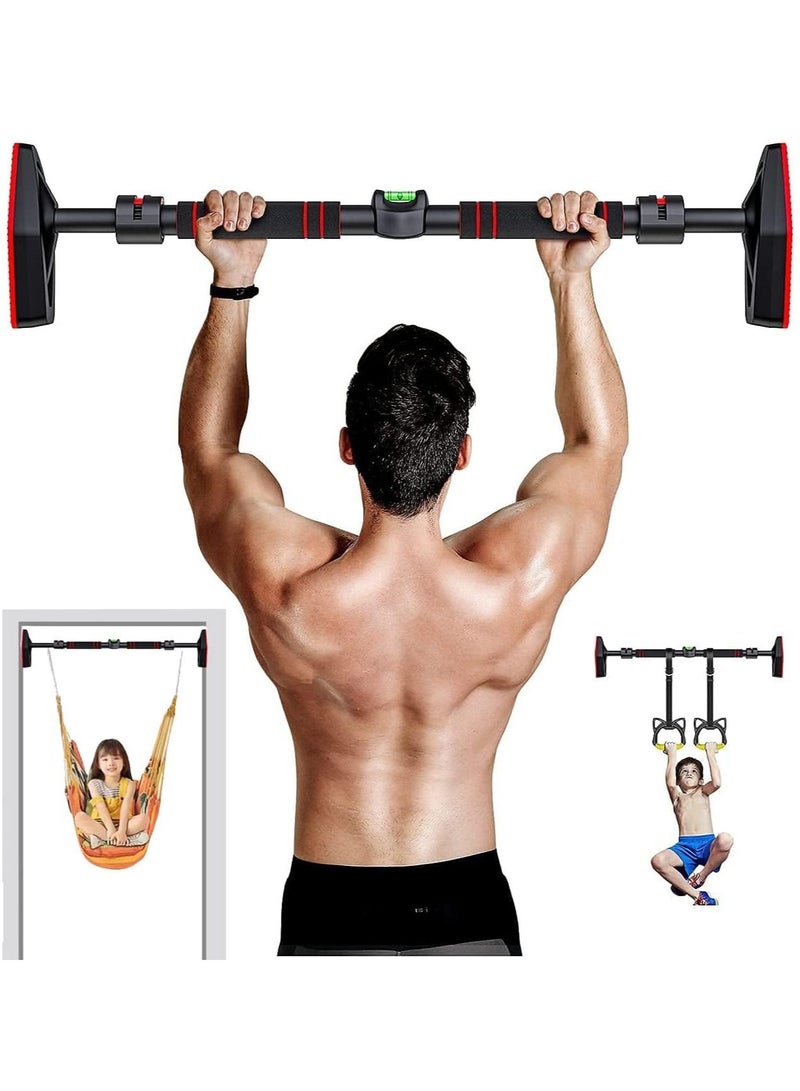 Captaintech Horizontal Bar Household Indoor Fitness Equipment Pull-up Device, Sports Home No Punching Hanging Ring Door Single Rod - Image 1