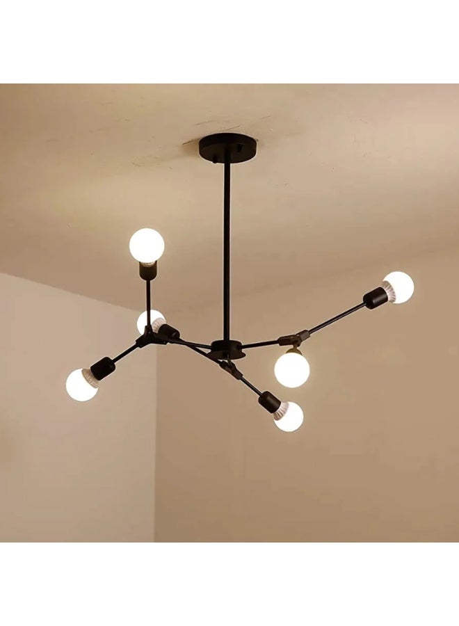 Spedo chandelier - 6 branches - Black