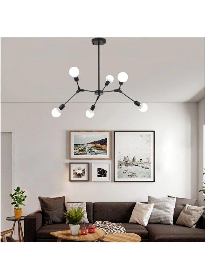 Spedo chandelier - 6 branches - Black