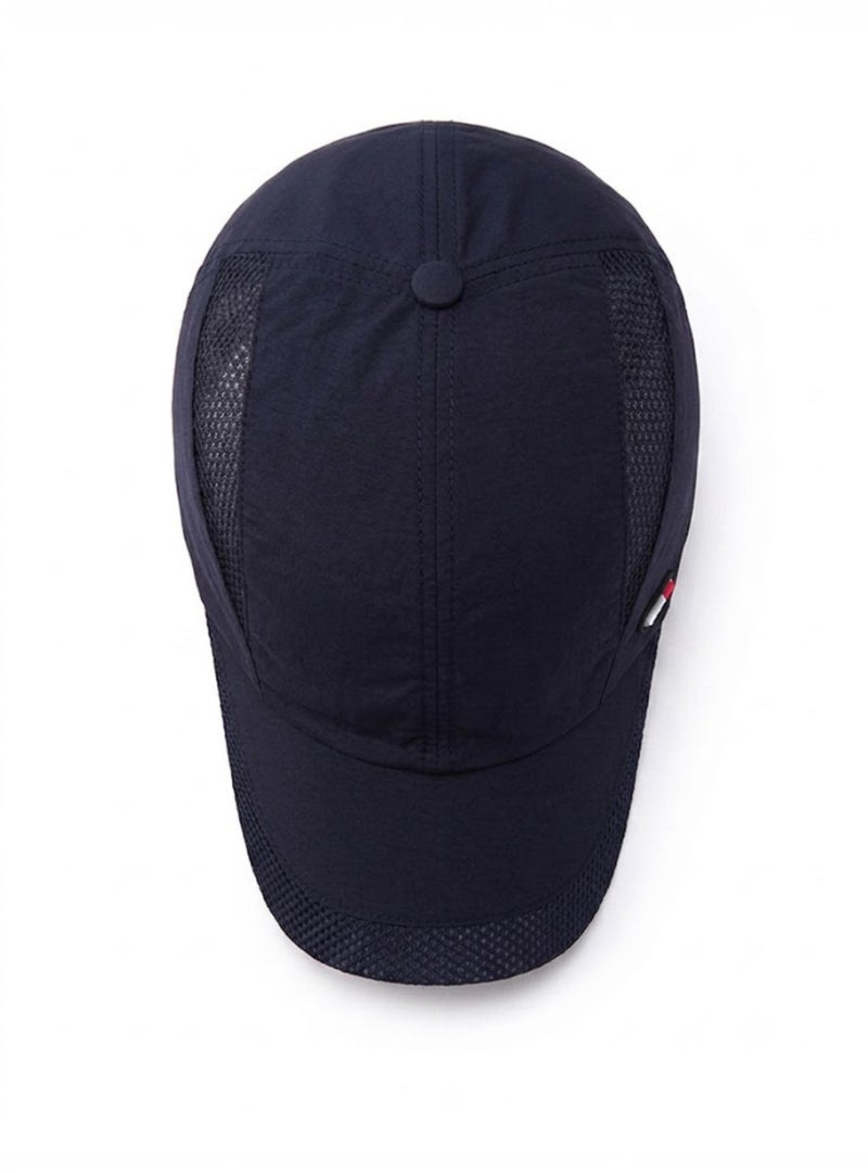 HASTE Quick Dry Mesh Cap - Breathable Curved Brim Adjustable - Navy Blue - Image 4