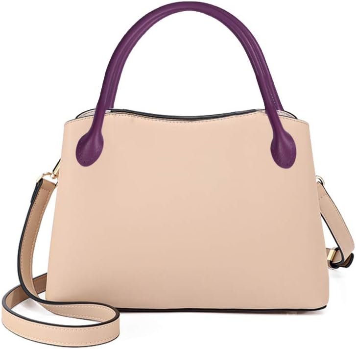 comfrt PU Leather Bag Handles Replacement Purple Handbag Straps Belt Detachable Purse Strap Wallet Straps DIY Bag Making Accessories 50cm - Image 1