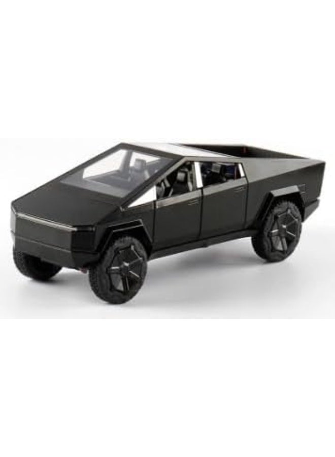 سيارة تسلا سايبرتراك (Tesla Cybertruck) مصبوبة بمقياس 1:24 وتعمل بآلية السحب للخلف (طراز B2443/B2405)