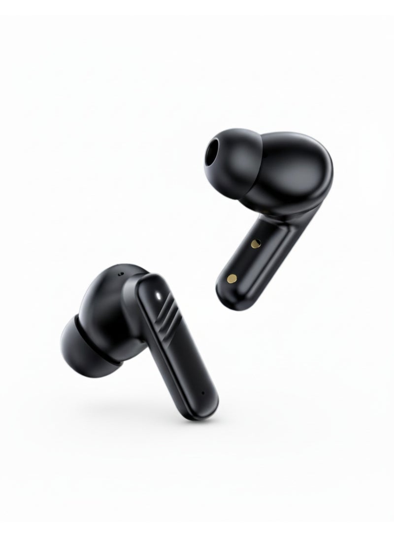 PIXEL ESSENTIALS Smart Display TWS Earbuds with Touch Screen Case, Bluetooth 5.3, Deep Bass, ANC Noise Reduction – Black - Image 2