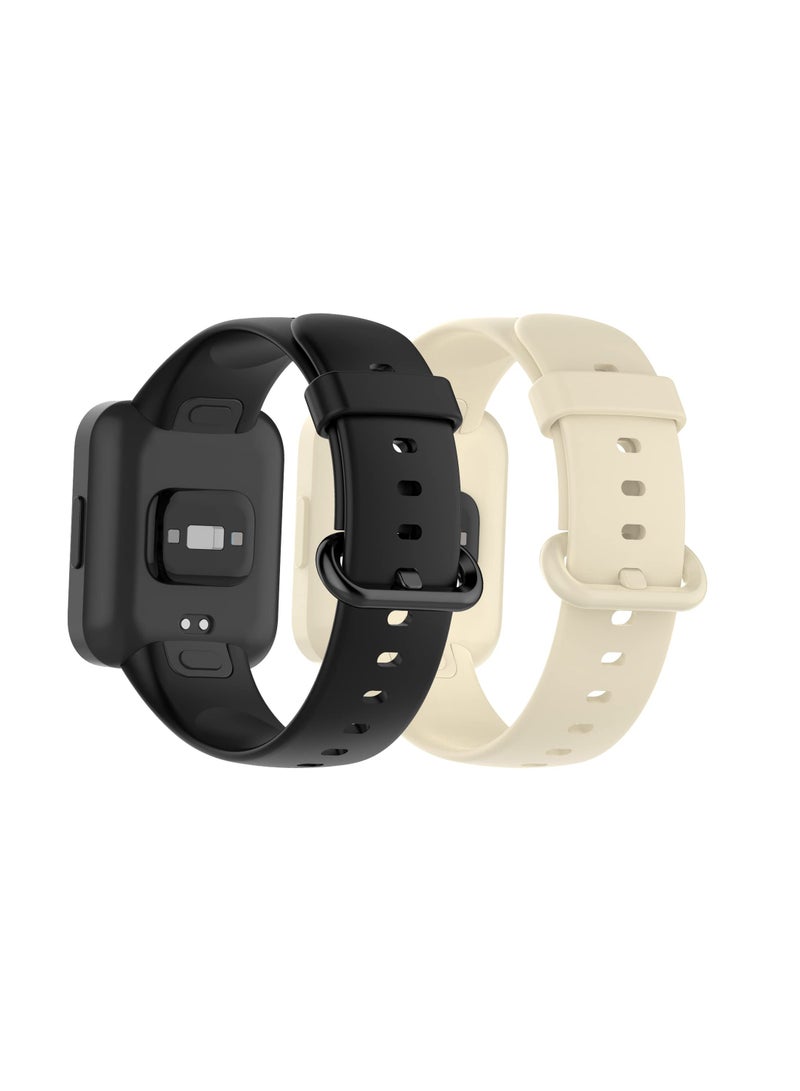2 Straps Compatible with Redmi Watch 2 Lite  POCO Watch  Xiaomi Mi Watch 2 Lite Silicone Strap for Men, Women - Image 3