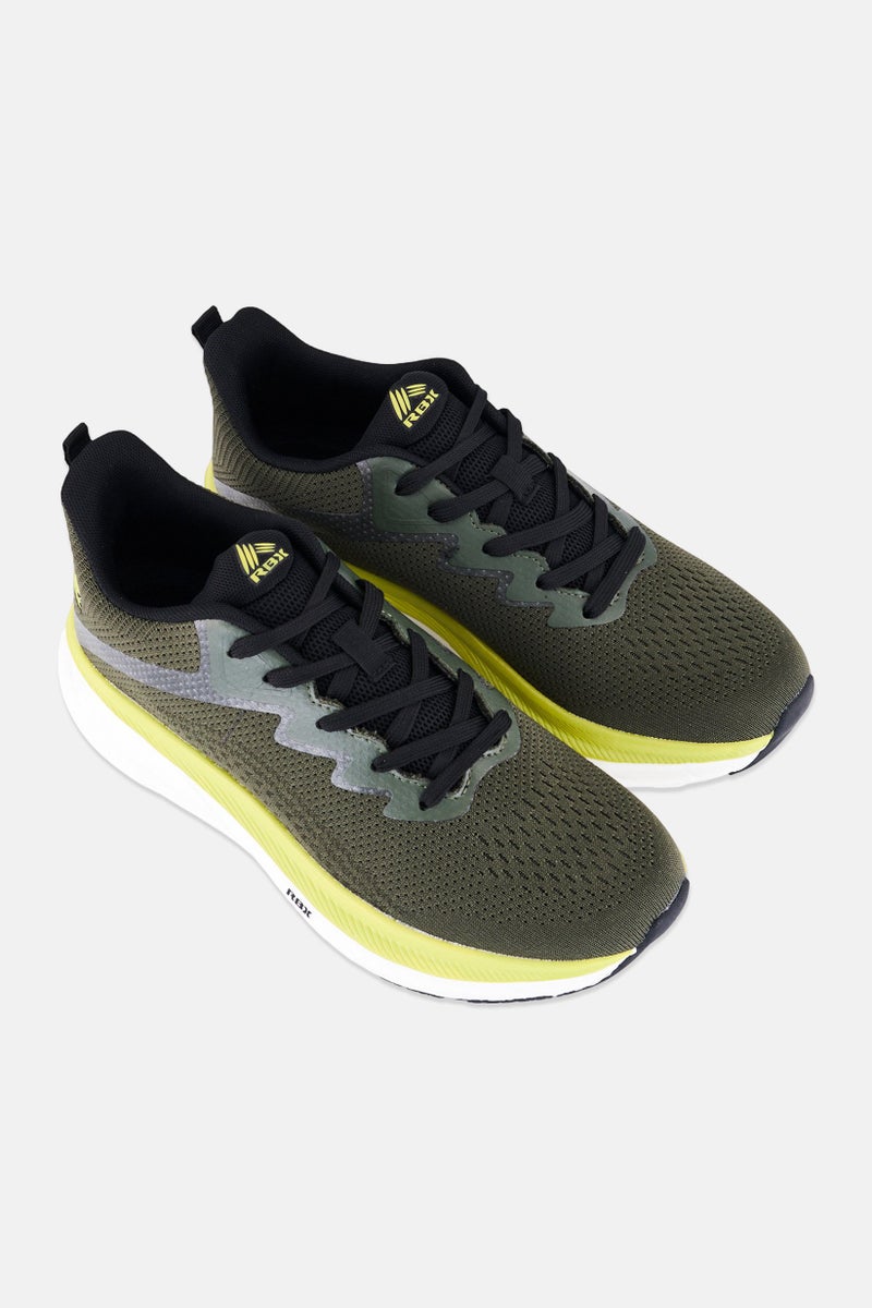 RBX Men Lace Up Running Shoes, Olive - Image 4