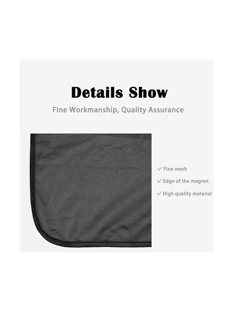 ECVV Car Magnetic Side Window Curtain 2PACK - Car Sun Shade, Summer Sun Block car Curtain,Car Side Rear Sun Shade, Baby Anti UV Curtain,in-Vehicle Privacy (Suitable for Back Window)  - Image 4