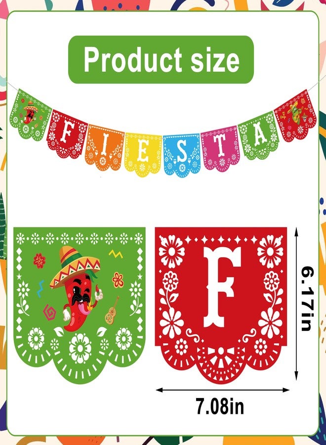 Maniaacer 25 PCS Mexican Fiesta Party Decorations Mexico Fiesta Banner Cinco De Mayo Hanging Swirls for Mexican Theme Taco Birthday Party Decorations - Image 2