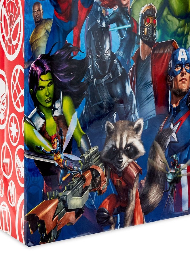 Hallmark Marvel Avengers Superhero Gift Bag Set (1 Large 13" Bag and 1 Extra Large 15" Bag) with Spider-Man, Hulk, Thor, Iron Man for Birthdays, Christmas, Halloween - Image 5