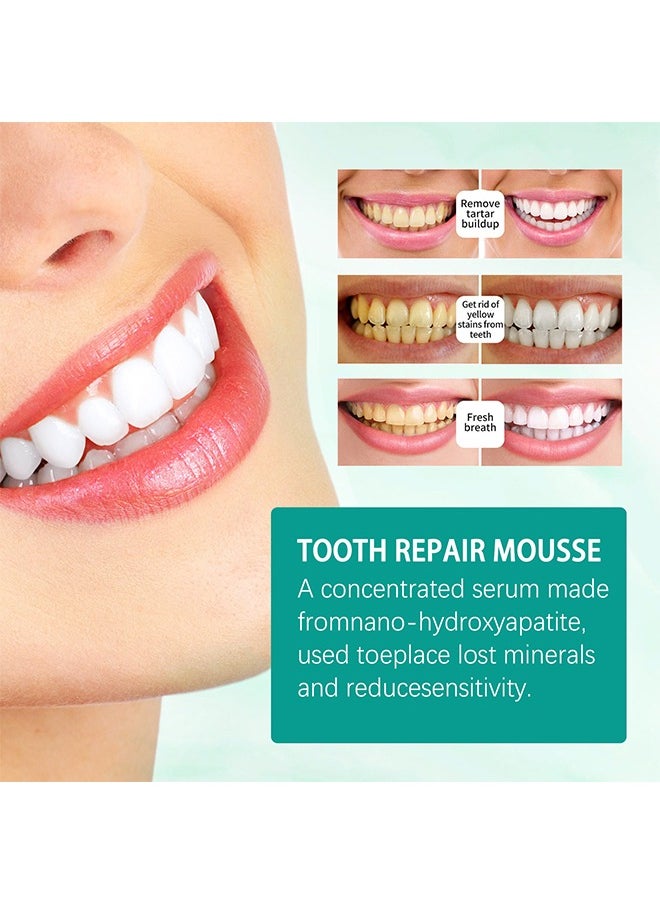 West&Month Teeth Whitening Foam Toothpaste，Mousse Foam Whitening Toothpaste, Mouth Cleaning Foam Toothpaste, Baking Soda Toothpaste Remove Dental Stains, Fresh Breath, Whitening Tooth Mouthwash 60ml  - Image 4