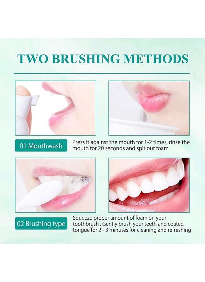 West&Month - Teeth Whitening Foam Toothpaste，Mousse Foam Whitening Toothpaste, Mouth Cleaning Foam Toothpaste, Baking Soda Toothpaste Remove Dental Stains, Fresh Breath, Whitening Tooth Mouthwash 60ml - Image 1