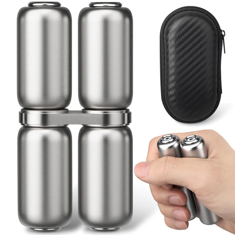 Amarlozn Handheld Fidget Hand Roller Toy for Kids Adults Metal Fidget Spinner Cool Gadget Desk Toy for Autism ADHD Anxiety Stress Relief Hand Exercise Items for Boy Teen Stocking Stuffer Gift - Image 3