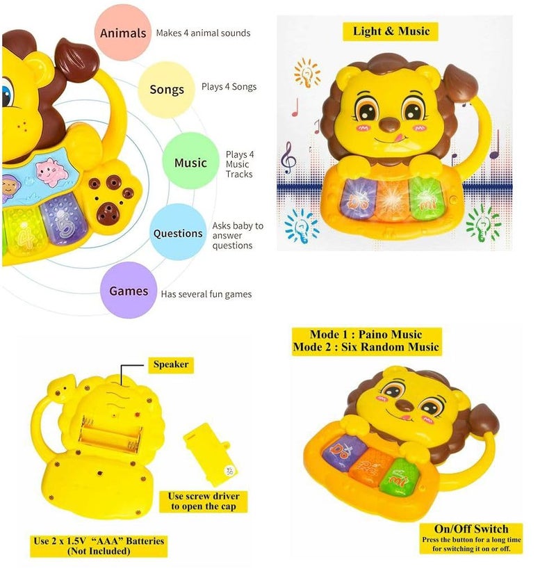 الأسد الألكتروني الأورج مع الصوت والضوء - 855-41D - Image 2