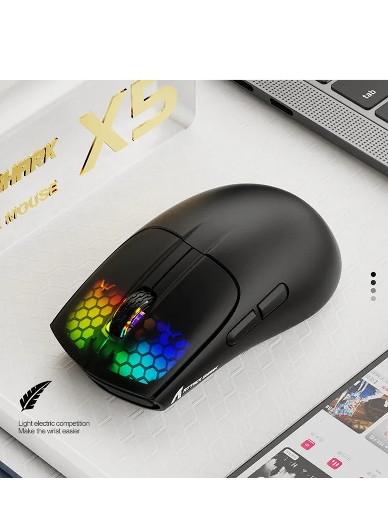 Attack Shark - X5 49g wireless Gaming Mouse,Bluetooth Tri-mode,PixArt Optical Sensor for PC/MAC/Wins - Image 1