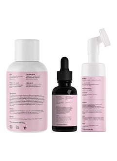 Saturn by GHC Alpha Arbutin Face Serum (30 Ml) Face Toner (150 Ml) & Foaming Face Wash With Builtin Face Brush (120 Ml) Powered With Retinol Pha & Aloe Vera For Oily Skin & Dark Spot Removal (Combo Pack Of 3)  - Image 2