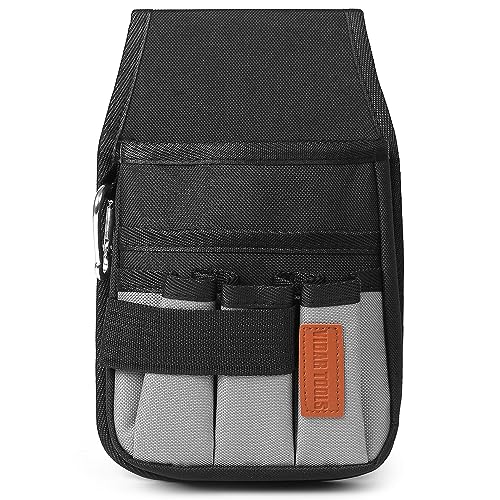VIDAR TOOLS Small Tool Pouch with Belt Clip,Tool Belt Pouch,Electrician Tool Pouch.5 Pockets and Heavy-Duty Metal Belt Clip Attachment.… - Image 5