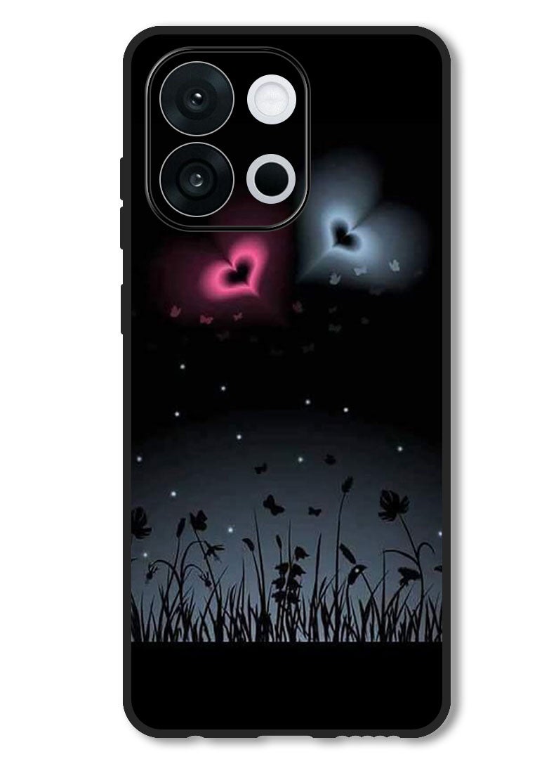 Theodor Case Compatible with OnePlus 13s 6.32 Inch Protection Shockproof Bumper Cover Two Hearts (2) - Image 1