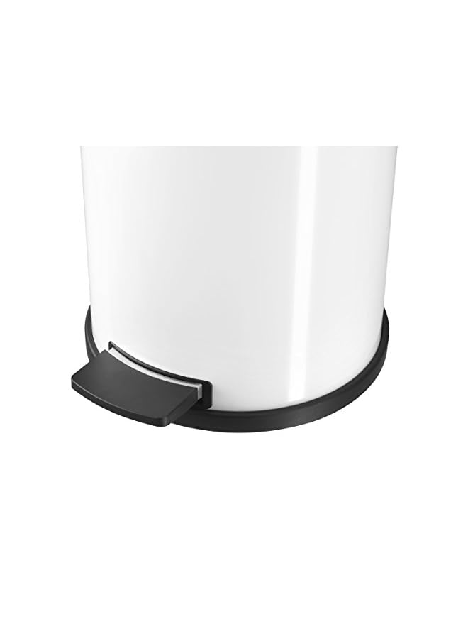 Hailo Profiline Solid M Pro Stainless Steel Waste Paper Bin 12 Litre Plastic Bucket Anti Slip Foot 0514 029 M White 0514 089 - Image 4