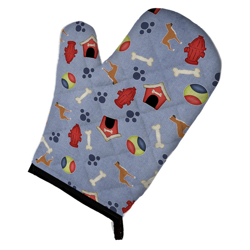 Caroline's Treasures ""Caroline's Treasures BB3953OVMT Boxer Dog House Collection Oven Mitt  12"""" by 8.5""""  Multicolor""