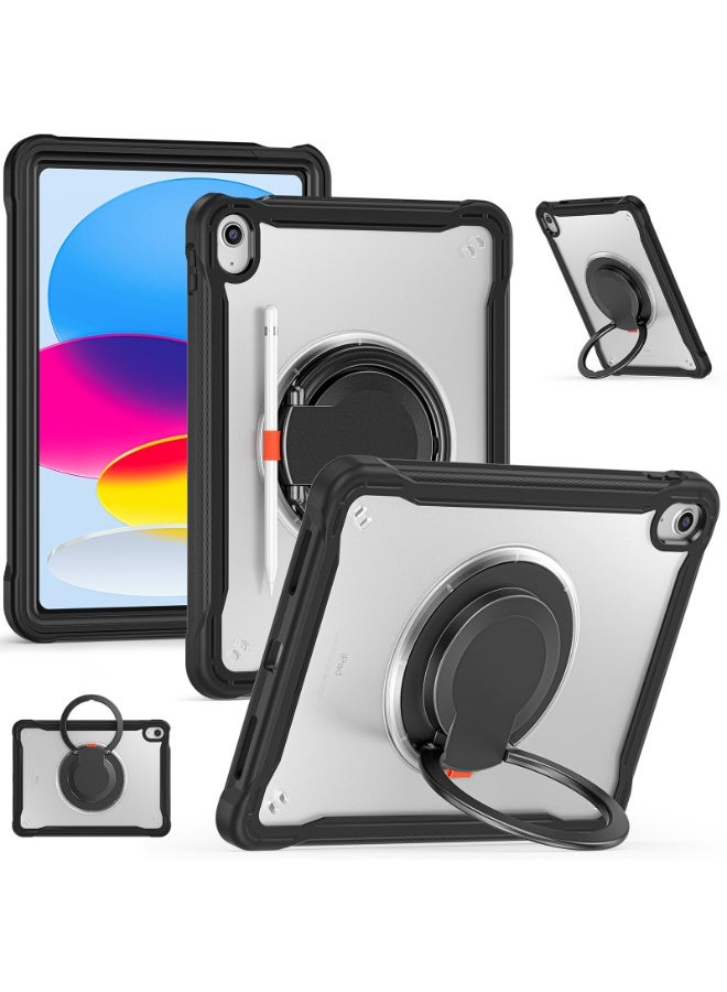 for iPad 11th 2025（A16) 11-inch Case with 360° Rotating Kickstand Handle, Shoulder Strap, Pencil Holder, Rugged Cover for iPad 11th - Image 1