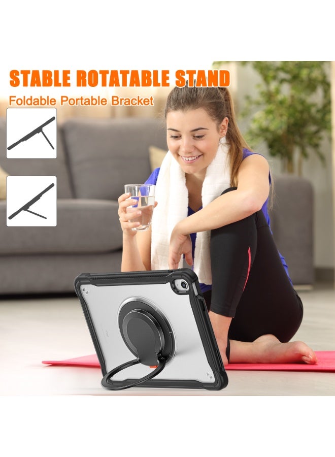 for iPad 11th 2025（A16) 11-inch Case with 360° Rotating Kickstand Handle, Shoulder Strap, Pencil Holder, Rugged Cover for iPad 11th - Image 5