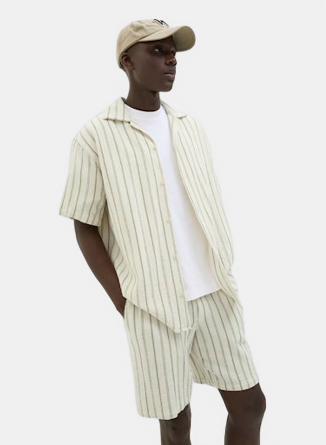 JACK & JONES JACK & JONES Mens Coba Stripe Resort Shirt  - Image 4