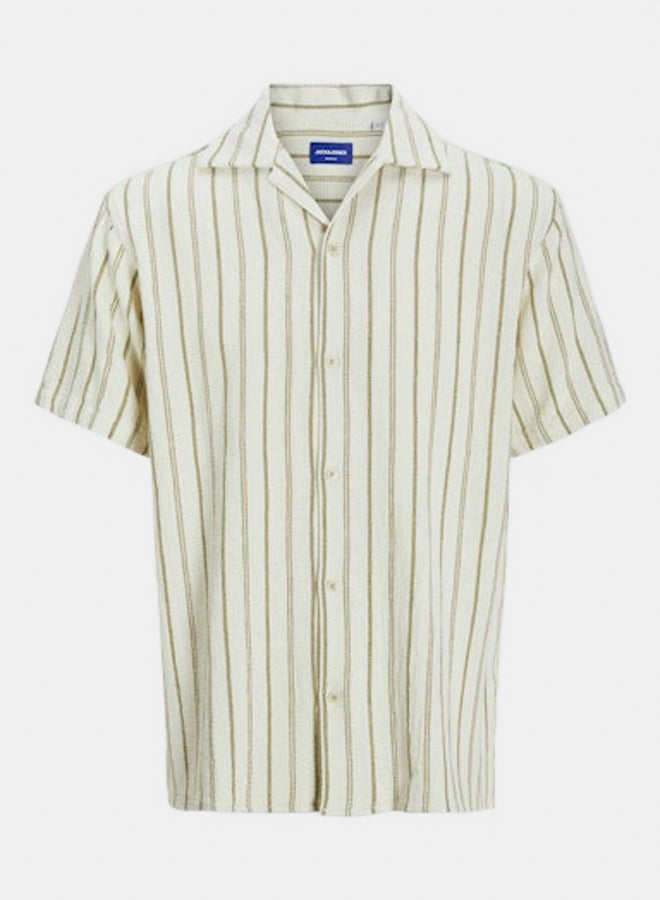 JACK & JONES JACK & JONES Mens Coba Stripe Resort Shirt  - Image 5