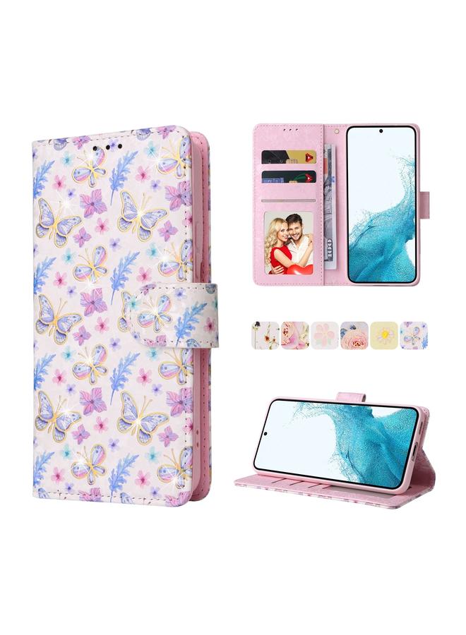 اس-توب جراب لهاتف Samsung Galaxy S22 مصنوع من الجلد بطبقة برونزية بتقنية RFID - Image 1