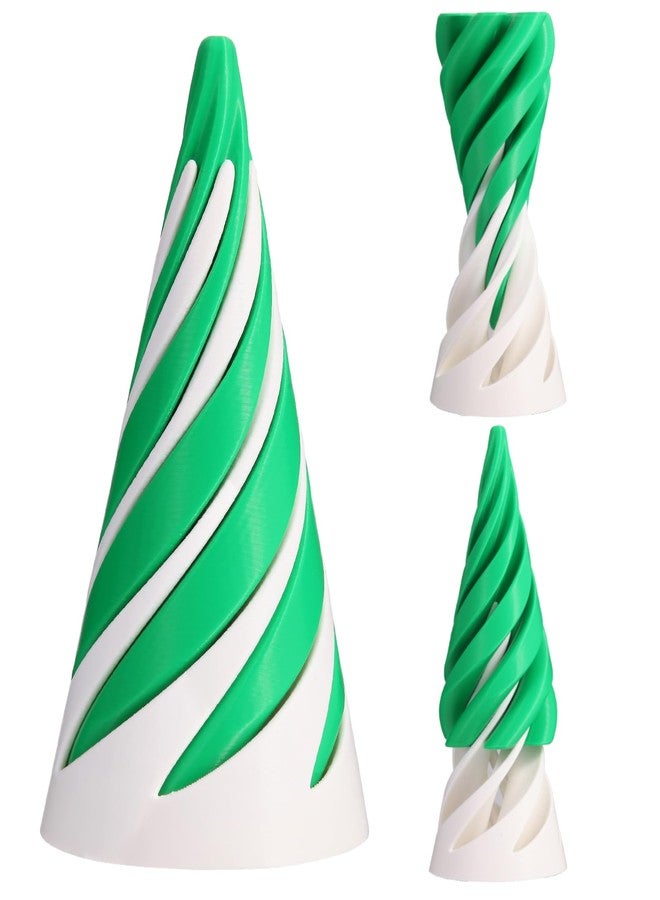 Cucue Pyramid Spiral Cone Toy (Big Version 4.92x2.76) - Reversible Passthrough Sculpture for Calmness & Relaxation - Impossible 3D Printed Optical Illusion Gadget, Fidget Desk Toy for Kids & Adults - Image 1