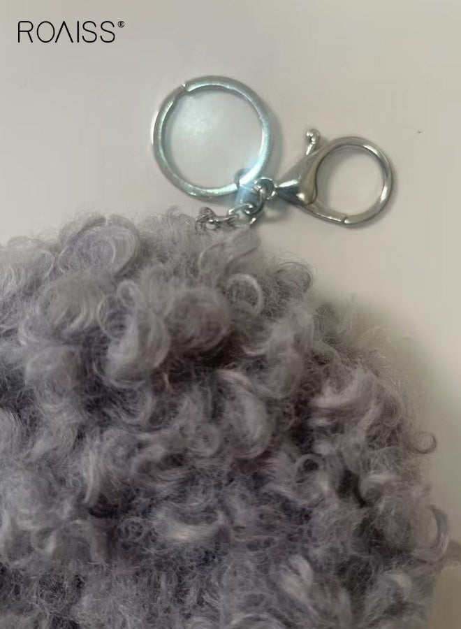 roaiss Travel Keychain Cloud Pendant Doll Cute Cloud Plush Toy Doll Holiday Gift Backpack Charm Accessory - Image 5