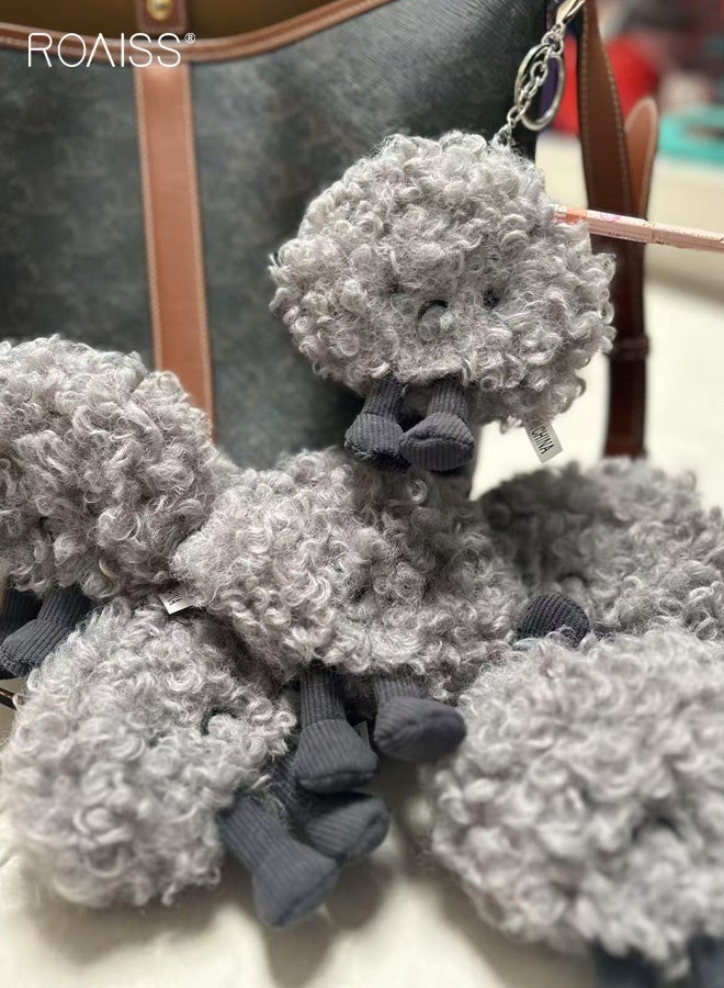 roaiss Travel Keychain Cloud Pendant Doll Cute Cloud Plush Toy Doll Holiday Gift Backpack Charm Accessory - Image 4