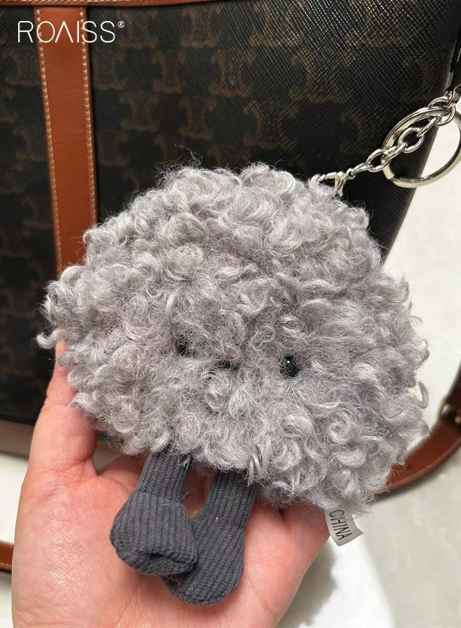 roaiss Travel Keychain Cloud Pendant Doll Cute Cloud Plush Toy Doll Holiday Gift Backpack Charm Accessory - Image 2