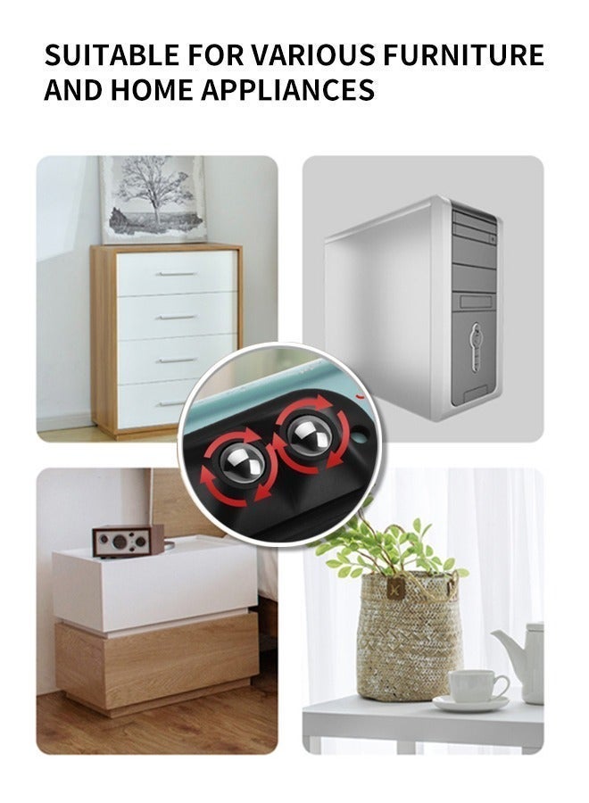 Heavy Duty Adjustable Movable Base for Washing Machine, Refrigerator & Wardrobe - 4 Pack, 360° Rotating Wheels, Up to 300kg Capacity, Shockproof & Height Increase - Image 3