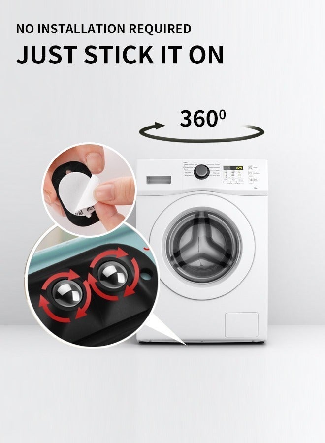 Heavy Duty Adjustable Movable Base for Washing Machine, Refrigerator & Wardrobe - 4 Pack, 360° Rotating Wheels, Up to 300kg Capacity, Shockproof & Height Increase - Image 2