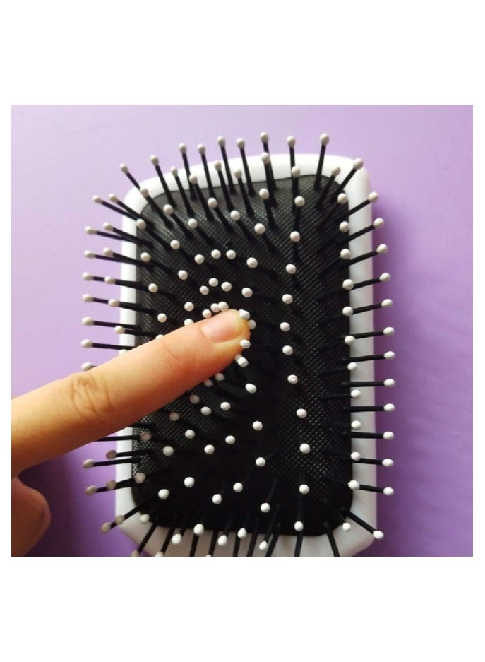 Unicorn Hair Brush, Girls Hair Brush Plastic Curly Comb with Air Cushion Anti Frizz Static Snag Tangle for Children Wet Dry Roll Hair Women and Girls, Set of 1, Random Colors - Image 4