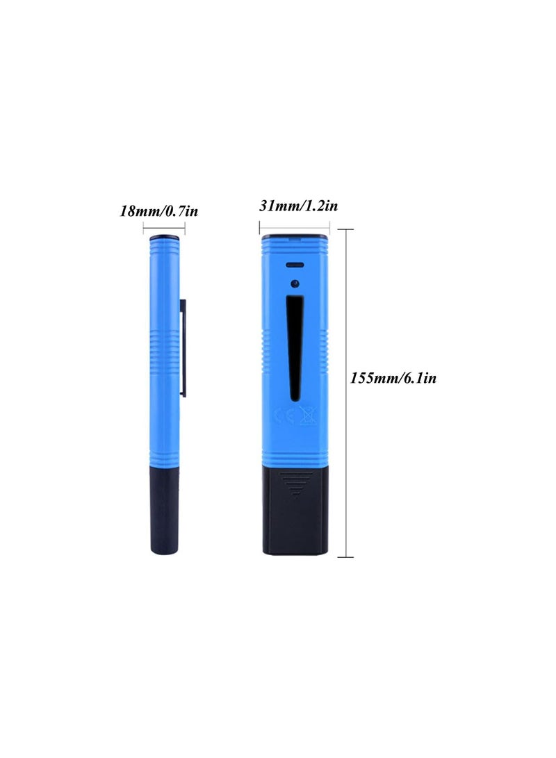 جي جوت جهاز قياس درجة الحموضة الرقمي، جهاز اختبار درجة الحموضة للمياه، جهاز قياس درجة الحموضة 0.01PH، جهاز اختبار جودة المياه، نطاق قياس 0-14PH، مناسب لحمامات السباحة، أحواض السمك، مياه الشرب المنزلية، الزراعة المائية - أزرق - Image 2