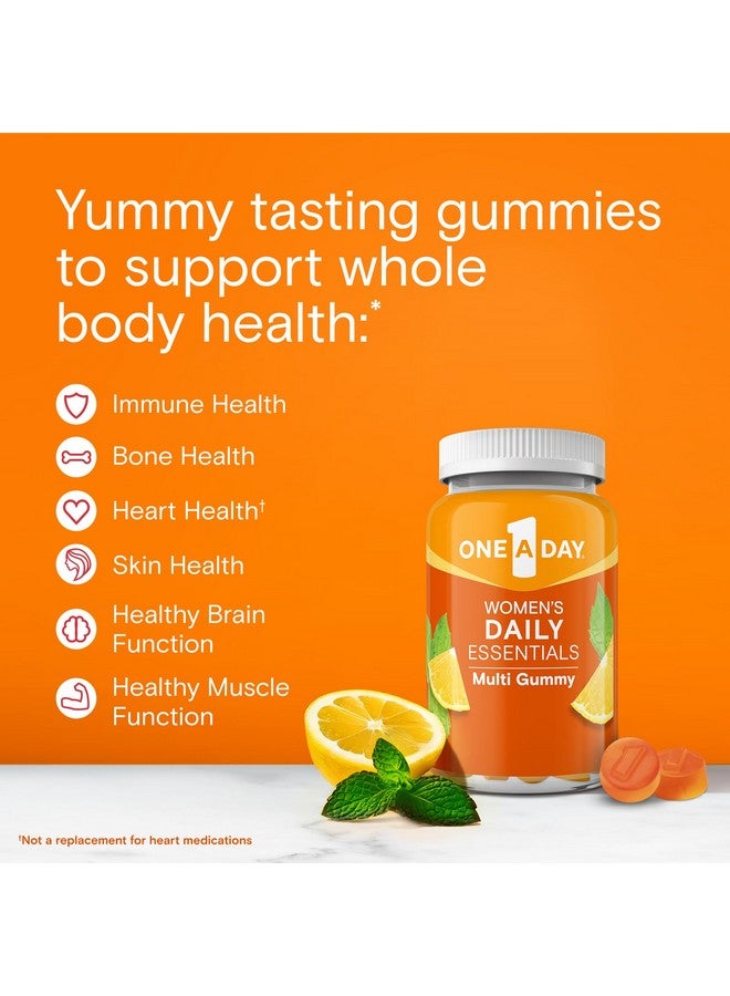 One A Day Women’s Daily Essentials Multivitamin Gummies, Multivitamin for Women, Zinc, Immune Support, Cool Lemonade Naturally Flavored, 120 Gummies - Image 2
