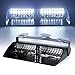 Xprite Xprite 16 LED Warning Strobe Lights Windshield w/Suction Cups Law Enforcement Emergency Hazard Light for Vehicle  - Image 2