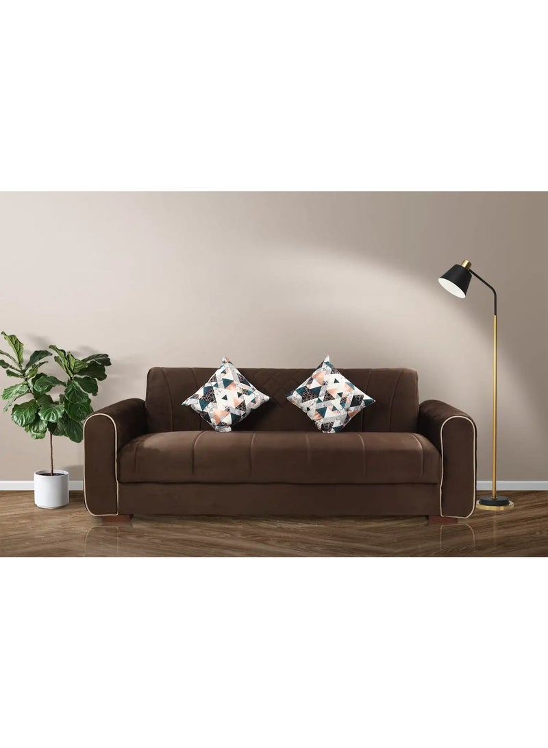 Merano Moski sofa, Silva velvet fabric, 3 levels (bed - chaise lounge - sofa), dimensions 100*220*80 cm + 2 cushions