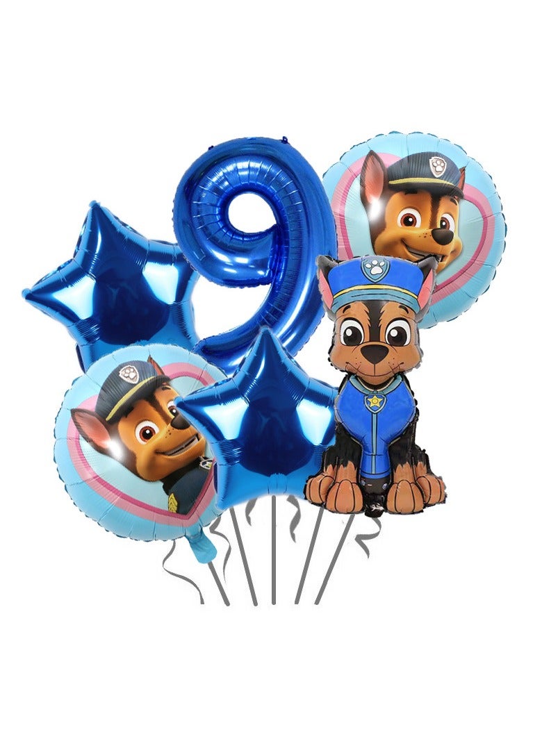 أطفال الكرتون PAW PATROL حزمة رقمية حفلة عيد ميلاد الخلفية الديكور الألومنيوم فيلم بالون مأدبة الديكور لوازم بالون عيد ميلاد