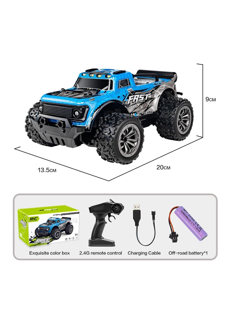HFN - 2.4G Remote Control Cars With Headlights Off-road Vehicle High-speed SUV Boy Toy Car - Image 1