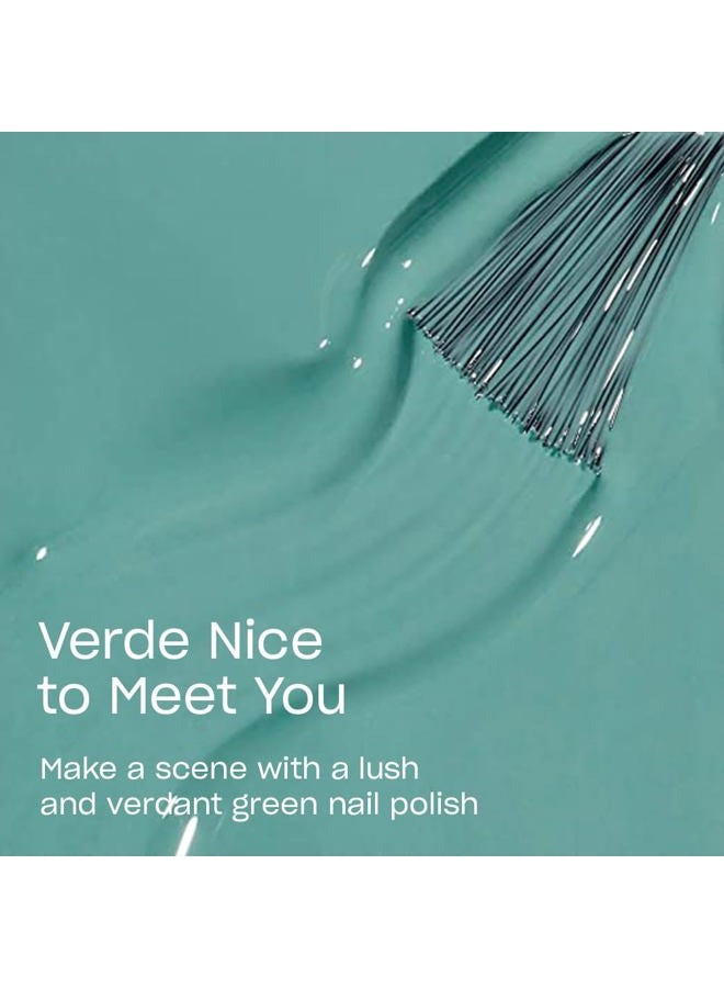 OPI Classic Nail Lacquer, 7 Days Wear, Chip-resistant, High-Shine Color Nail Polish, Verde Nice to Meet You, Green, 15ml - Image 2