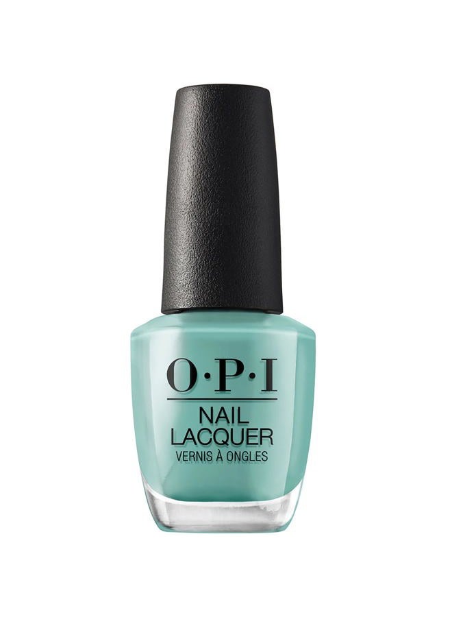OPI Classic Nail Lacquer, 7 Days Wear, Chip-resistant, High-Shine Color Nail Polish, Verde Nice to Meet You, Green, 15ml - Image 1