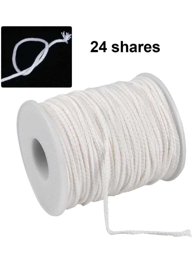 2 Roll 61m Lots Organic Spool of Cotton Braid Candle Wick Candle Wick Sustainers Wick Tabs DIY Candle Making Accessories Candle Wicks Core Candle Making  - Image 5