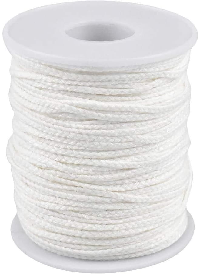 2 Roll 61m Lots Organic Spool of Cotton Braid Candle Wick Candle Wick Sustainers Wick Tabs DIY Candle Making Accessories Candle Wicks Core Candle Making  - Image 1