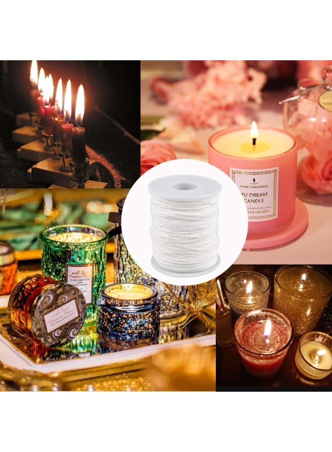 2 Roll 61m Lots Organic Spool of Cotton Braid Candle Wick Candle Wick Sustainers Wick Tabs DIY Candle Making Accessories Candle Wicks Core Candle Making  - Image 4