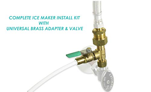 Metpure Ice Maker Fridge Quick Installation Kit with 25' Feet Tubing for Drinking Water Appliance Water Line, Solid Brass Stop Tee and Valve, 1/4" Fittings - Image 5